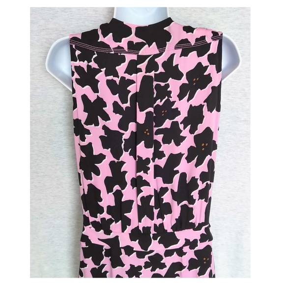 Diane Von Furstenberg Daran Print Silk Faux Wrap Dress - Picture 8 of 11